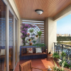 防腐木陽臺(tái)設(shè)計(jì)